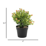 flower pot plastic conebush orange 8.5''x4'' china