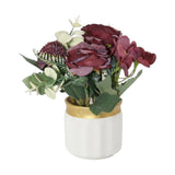 flower pot plastic rose lavender 9"x3.8" china
