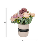 flower pot ceramic camellia lavender 10''x4'' china