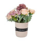 flower pot ceramic camellia lavender 10''x4'' china