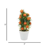 pot plastic orange tree 11"x4" china