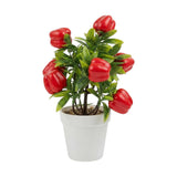 red shimla mirch pot plastic 11"x4" china