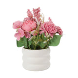 flower pot plastic mums pink 9''x4'' china