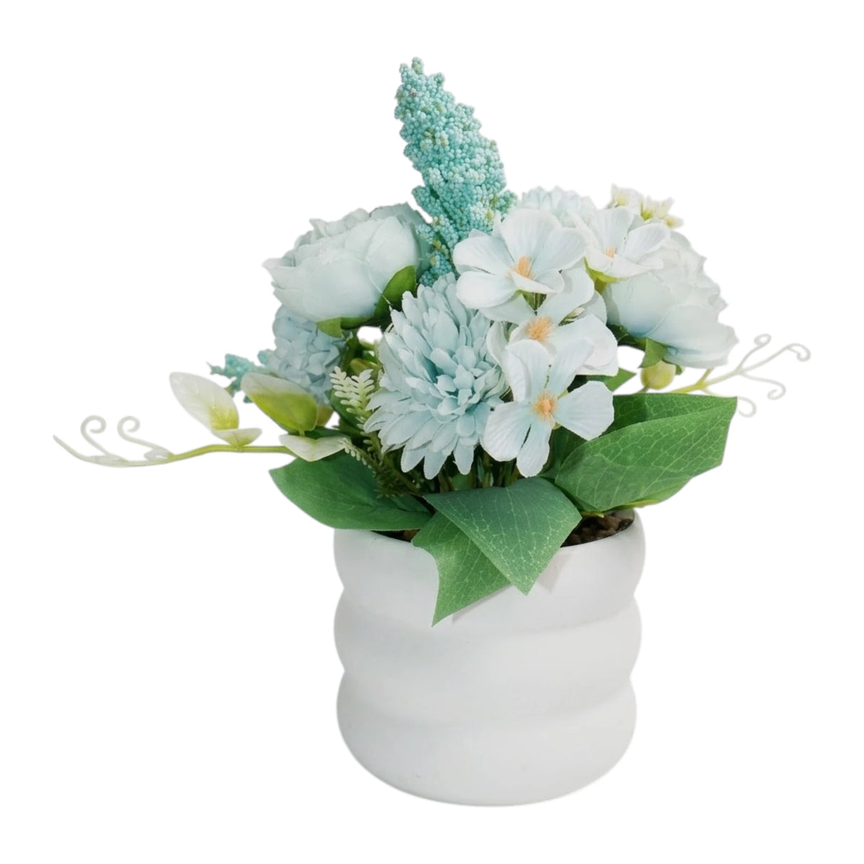 flower pot plastic mums sky blue 9''x4'' china