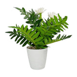 flower pot plastic aster white 12''x3'' china