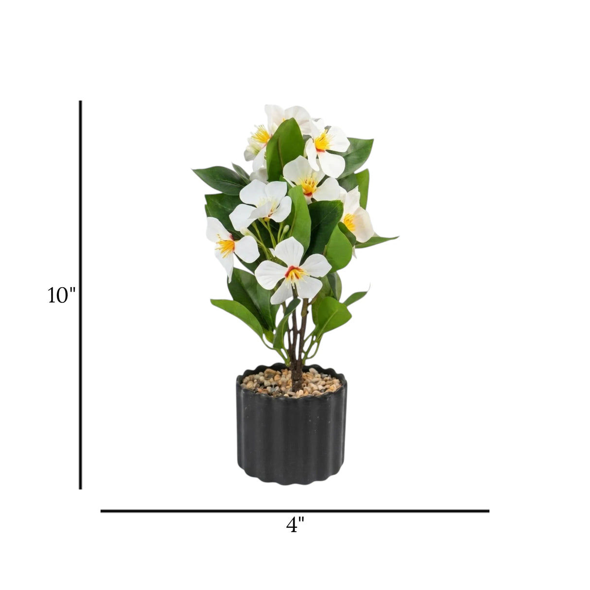 flower pot plastic magnolia white 10''x4'' china