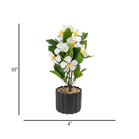 flower pot plastic magnolia white 10''x4'' china