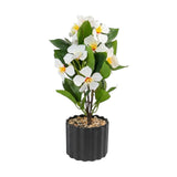 flower pot plastic magnolia white 10''x4'' china