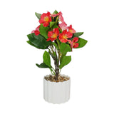 flower pot plastic magnolia red 10''x4'' china