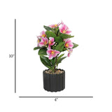 flower pot plastic magnolia pink 10''x4'' china