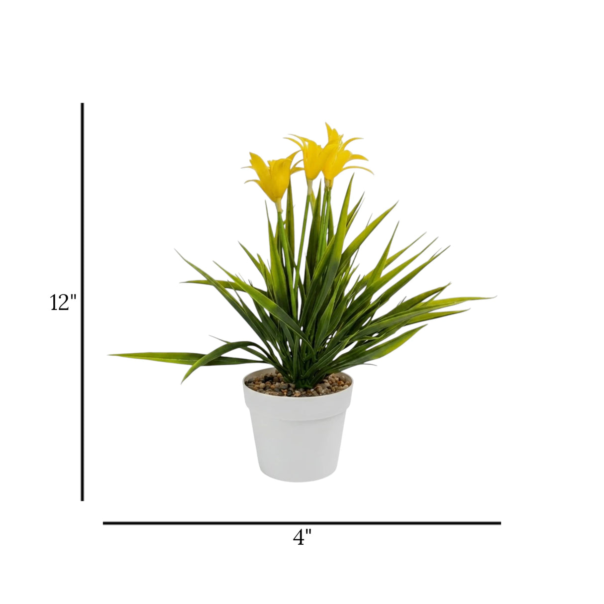 flower pot plastic star yellow 12''x4'' china