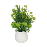 flower pot plastic protea spray green 10''x3'' china