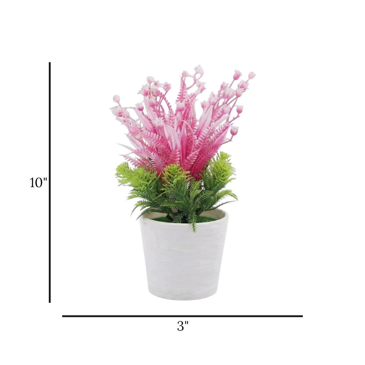 flower pot plastic star pink 10"x3" china