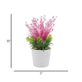 flower pot plastic star pink 10"x3" china