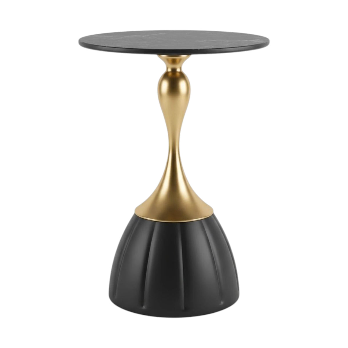fancy metal table wine glass shape black & golden 16''x23'' china
