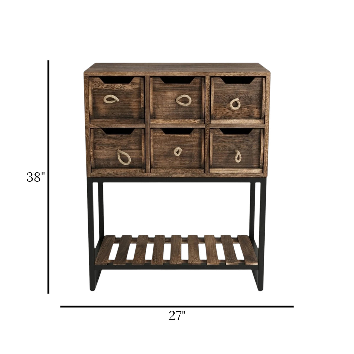 wooden storage console table 6s brown 27''x38'' china