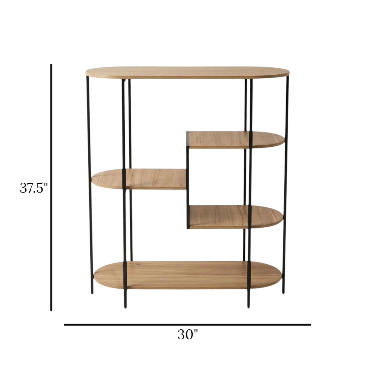 metal shelf rack wooden top 5s brown 37.5''x30'' china