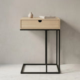 wooden draw & metal base black 24''x16'' china