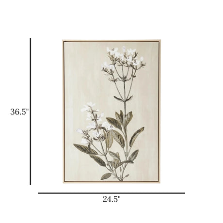 scenery frame wild flower stem 36.5''x24.5'' china
