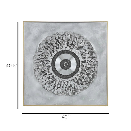 abstract art 3d scenery frame evil eye silver 40.5''x40'' china