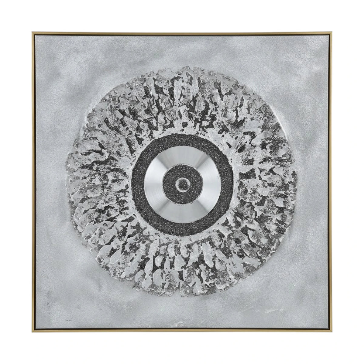 abstract art 3d scenery frame evil eye silver 40.5''x40'' china