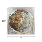 abstract art 3d scenery frame earth cracked 40.5''x40'' china