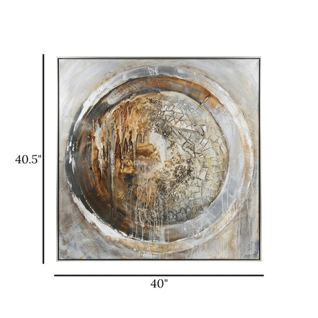 abstract art 3d scenery frame earth cracked 40.5''x40'' china