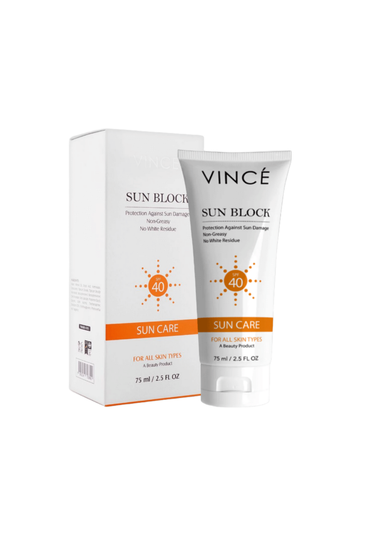 vince sunblock 75ml spf40