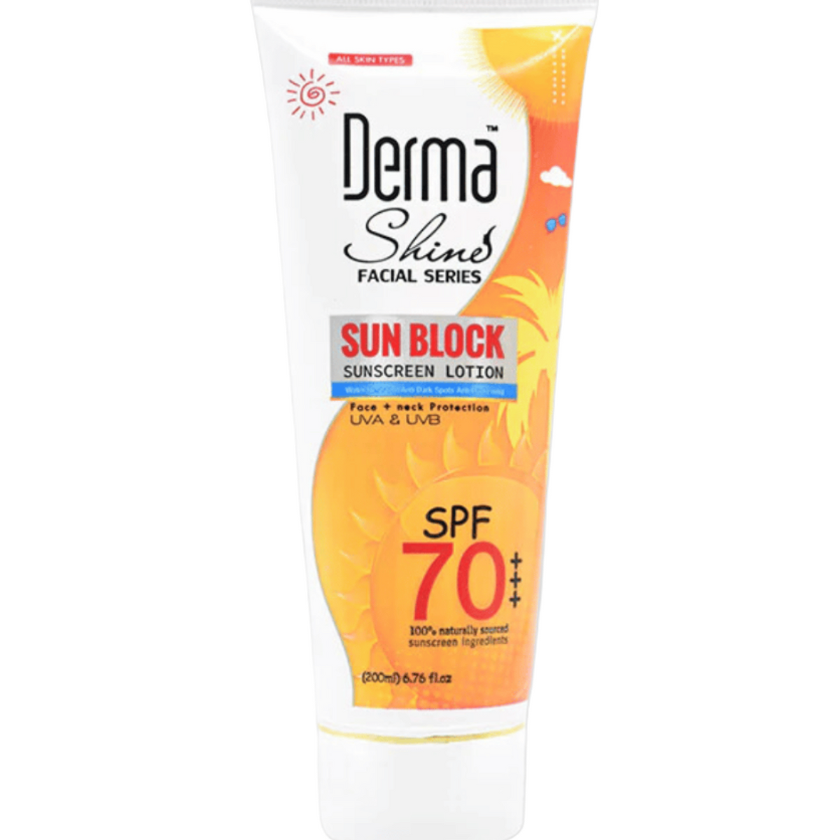 derma shine sunblock spf 70 120ml – KK Mart