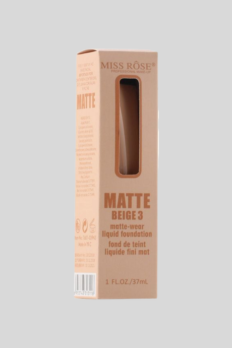 miss rose foundation liquid beige 3 37ml
