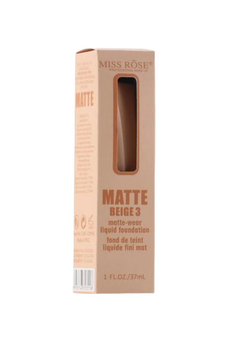 miss rose foundation beige 3 37ml 7601-039