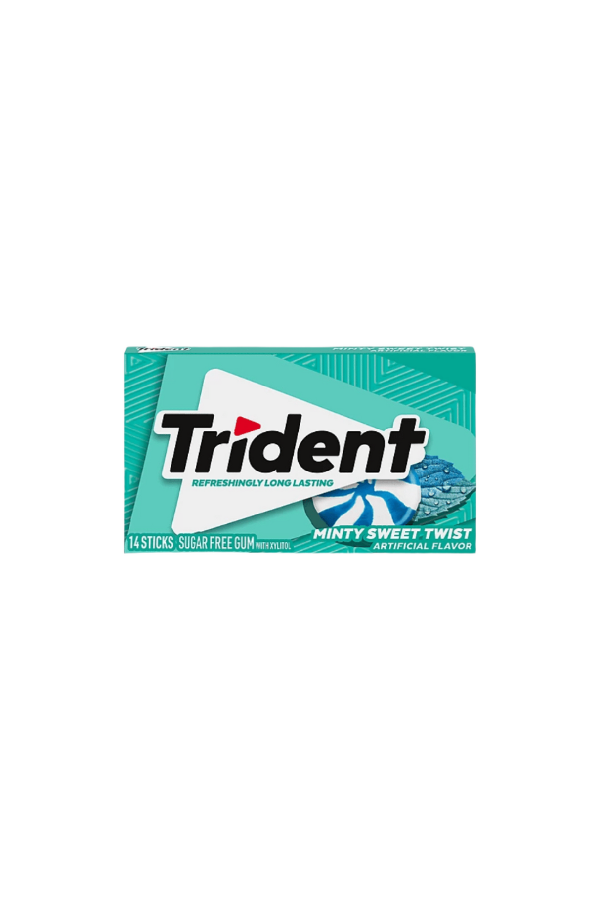 trident gum minty sweet twist 14 sticks sugar free