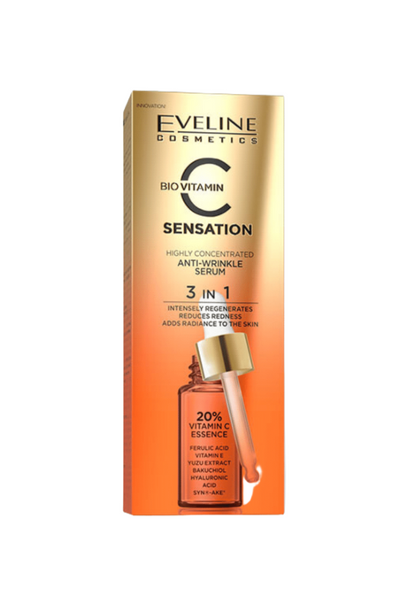 eveline serum sensation anti wrinkle 3in1 18ml
