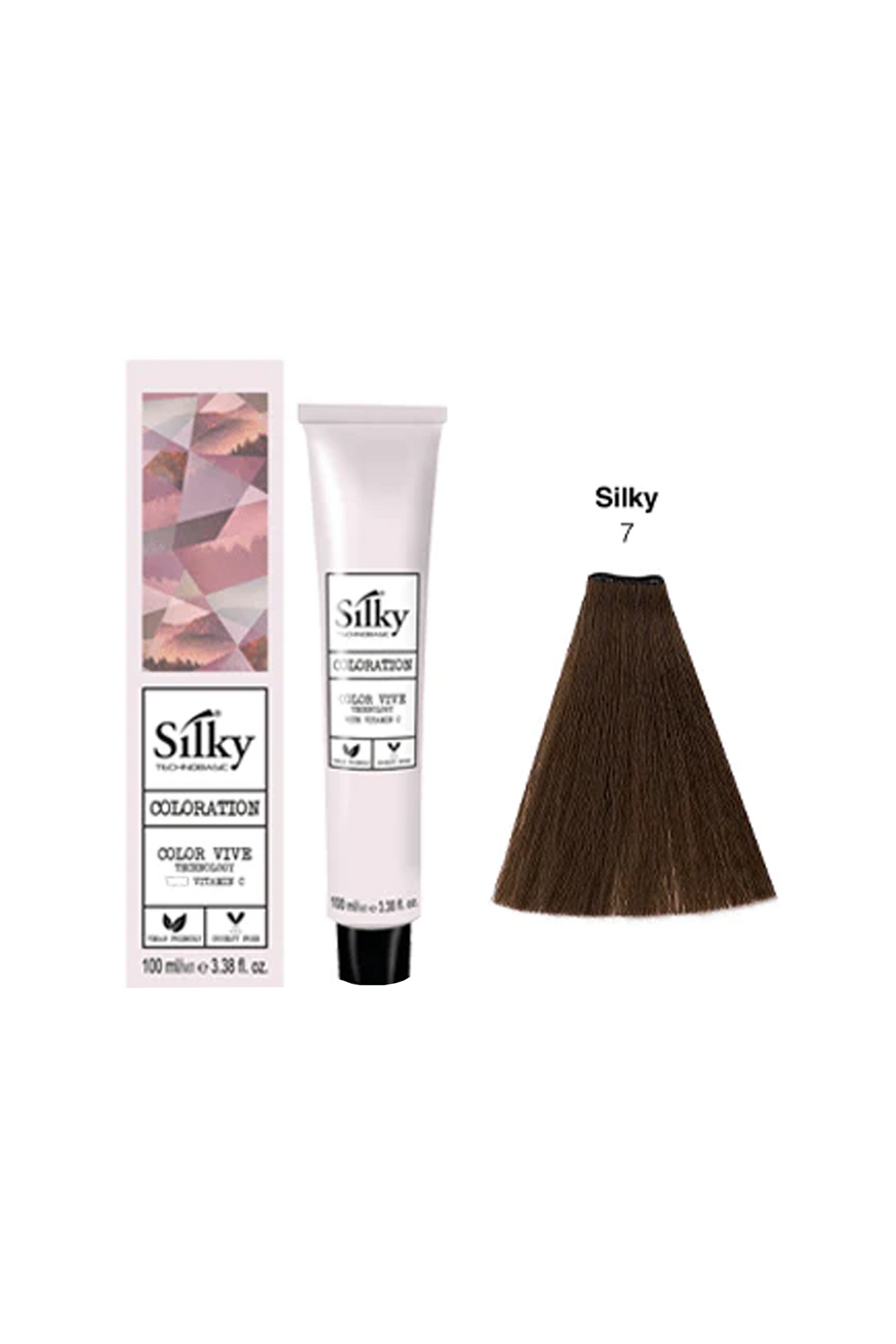 silky hair color 7 100ml