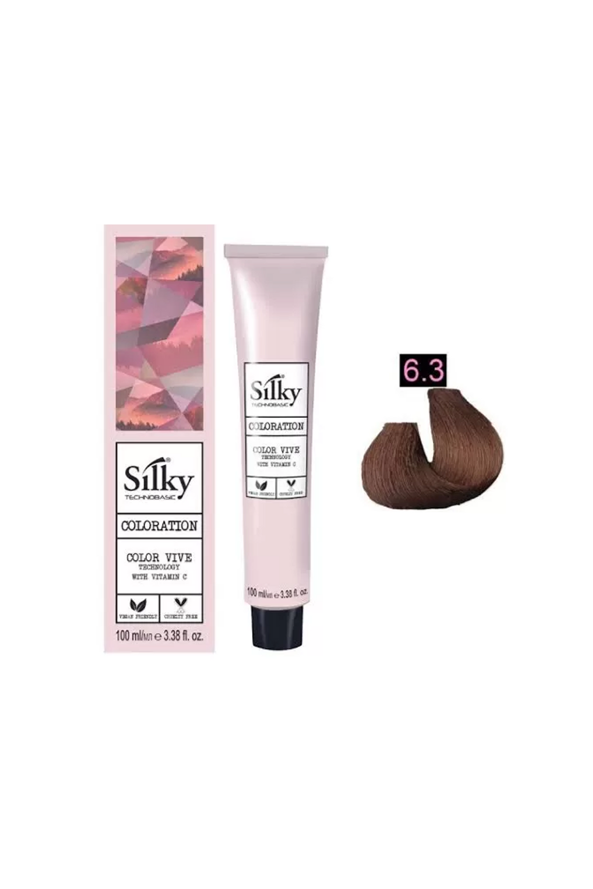 silky hair color 6.3 100ml