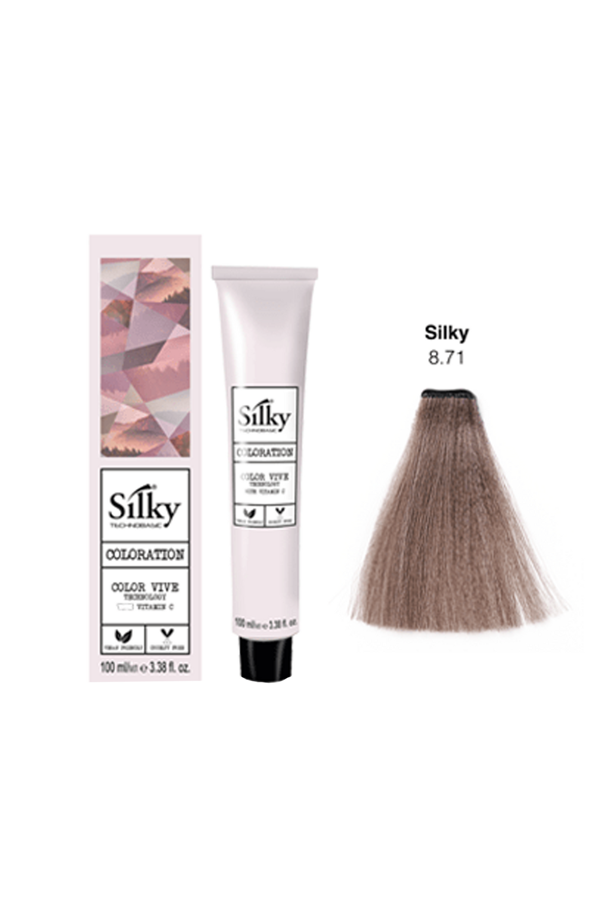 silky hair color 8.71 100ml