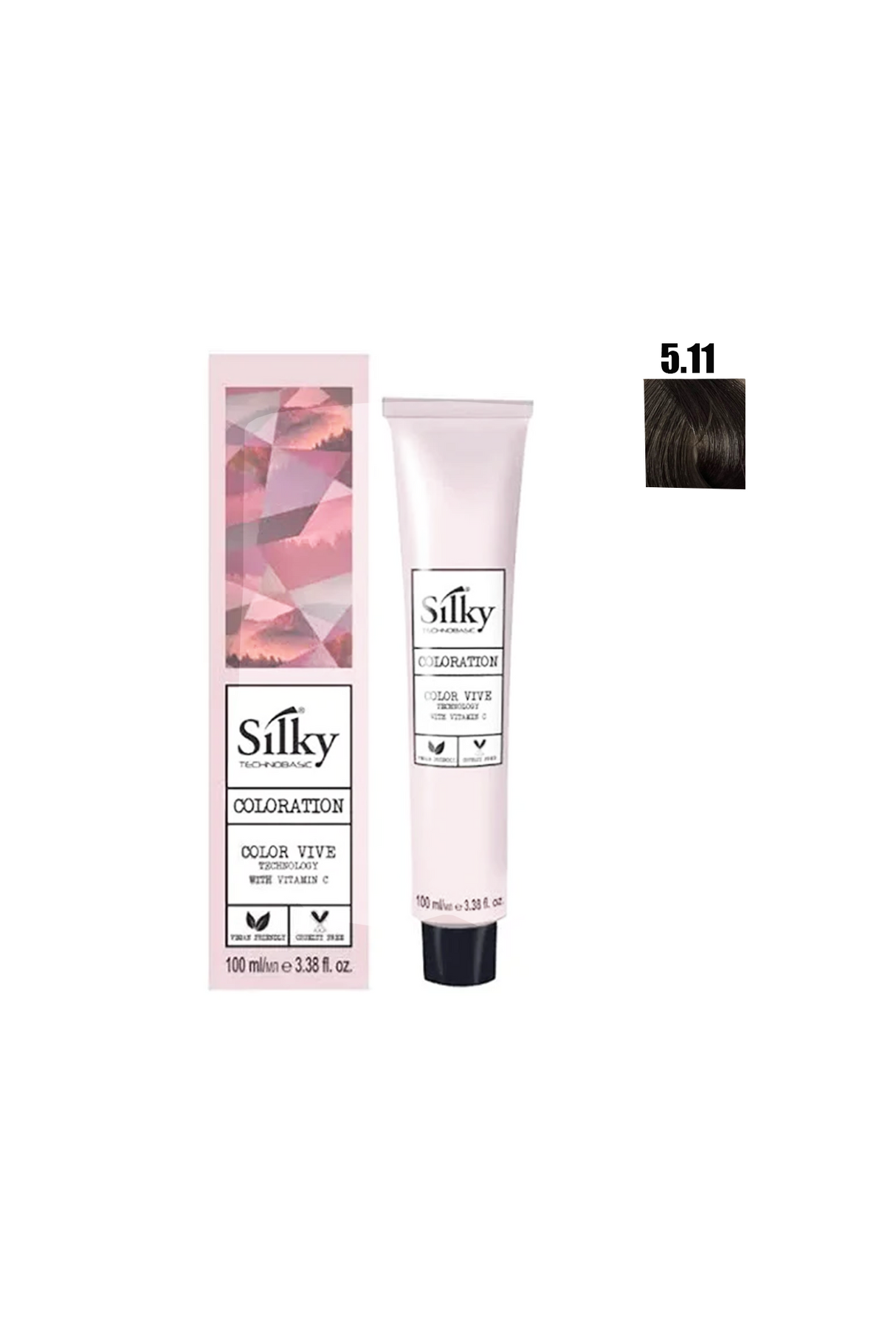 silky hair colour 5.11 100ml