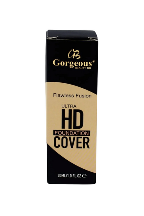gorgeous beauty hd foundation nude almond 30ml