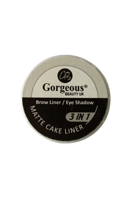 gorgeous beauty cake liner matte white