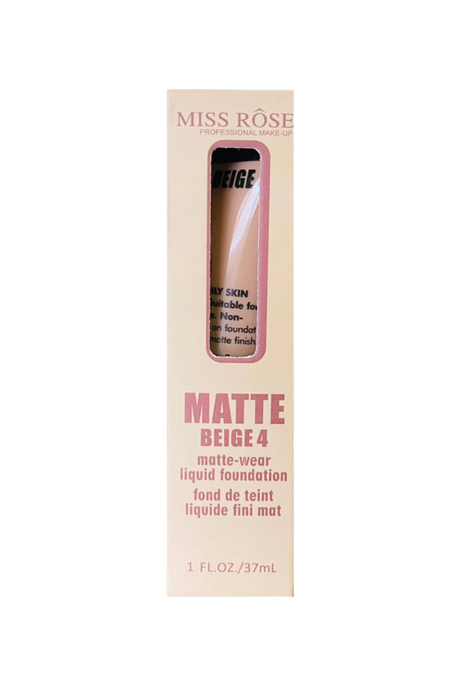 miss rose foundation beige 4 37ml 7601-039