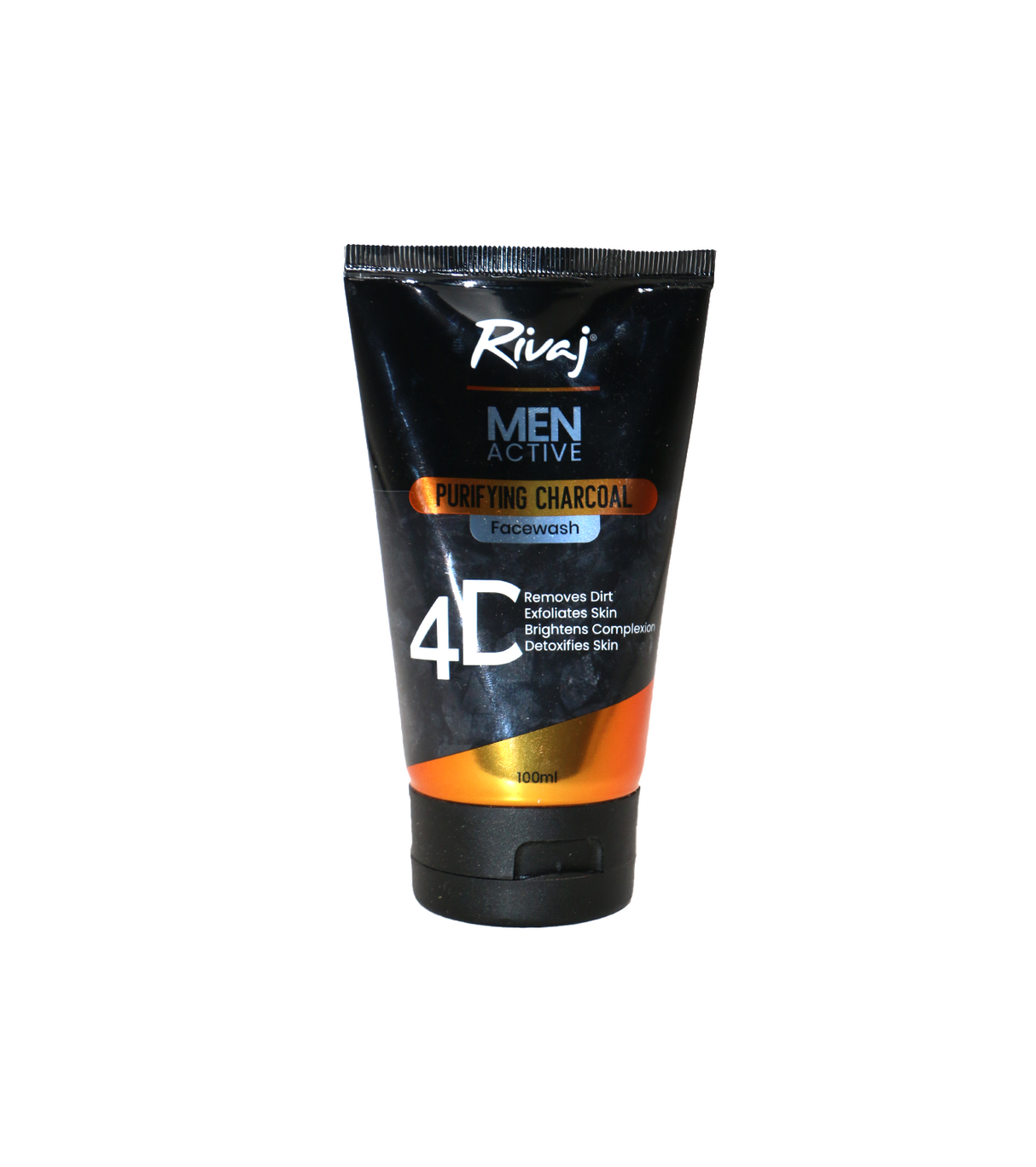 rivaj uk face wash men active charcoal 100ml