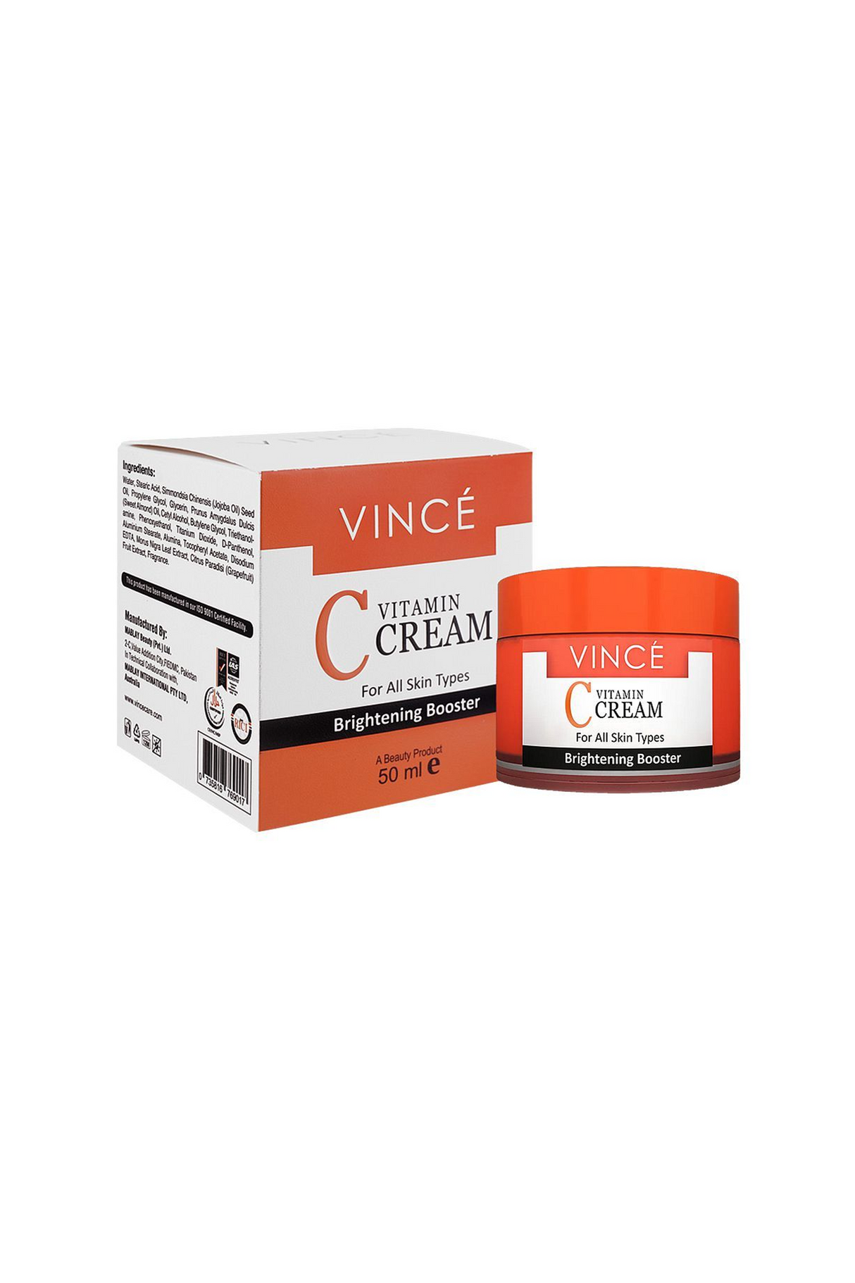 vince vitamin c cream 50ml