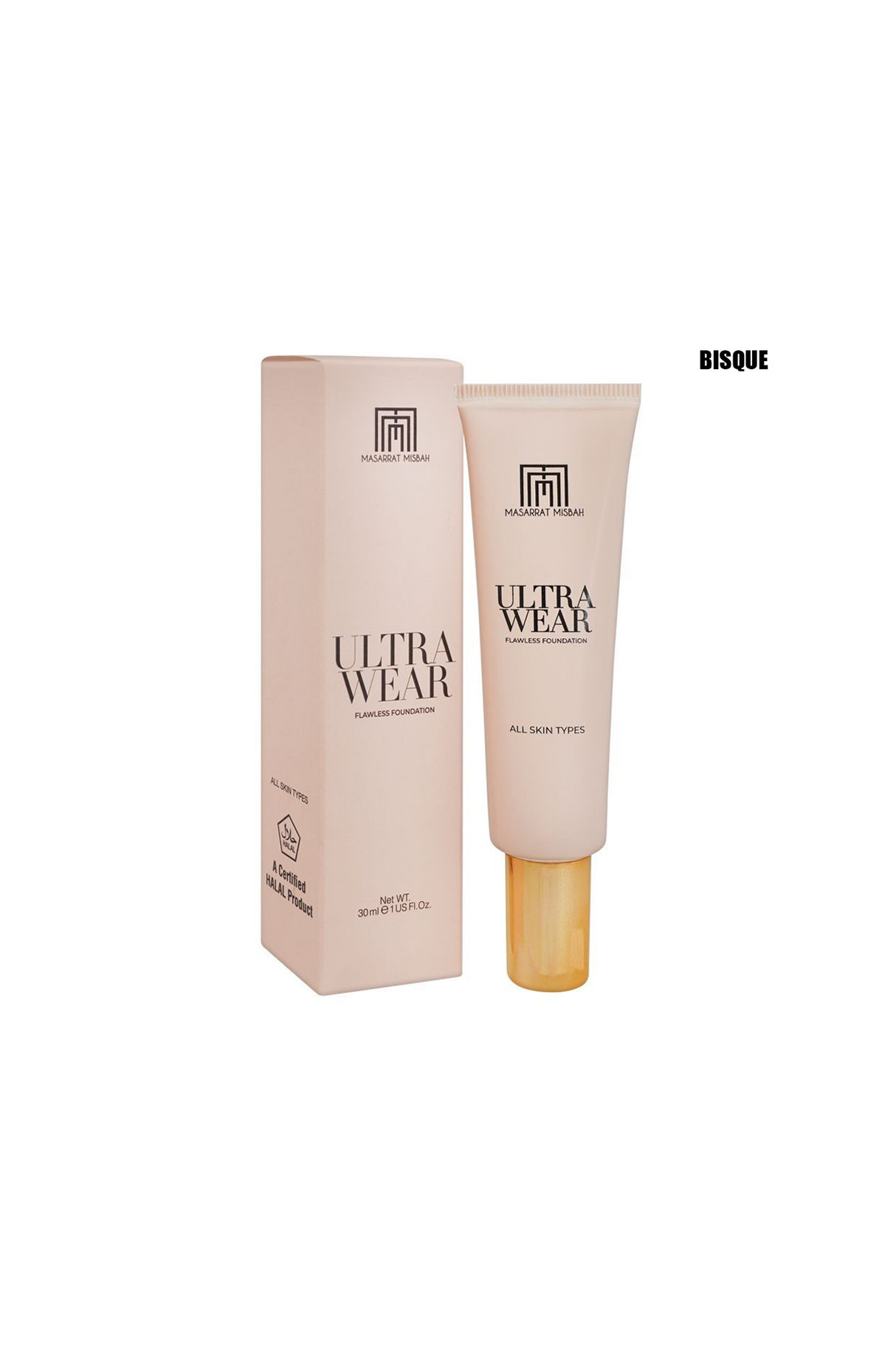 masarrat misbah foundation ultra wear bisque 30ml