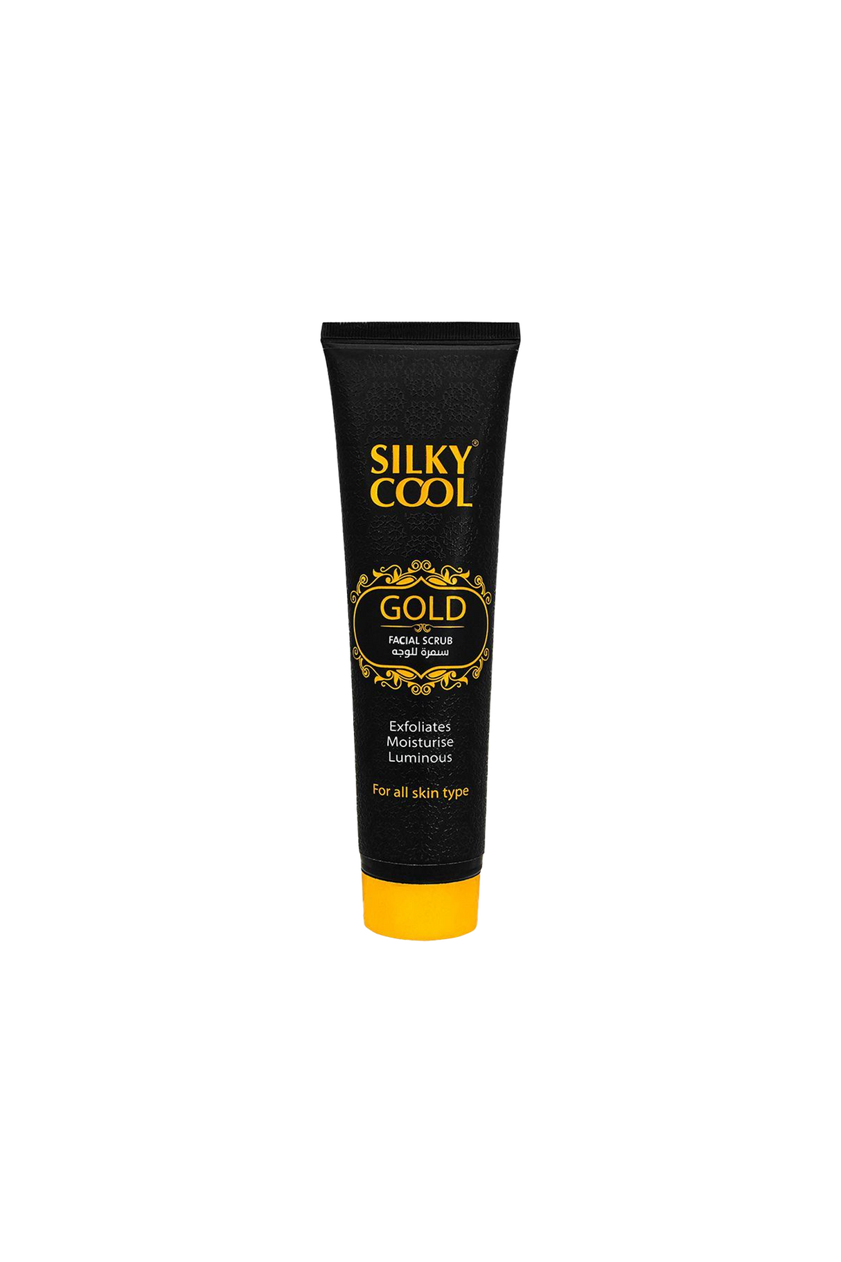 silky cool facial scrub gold tube 140ml