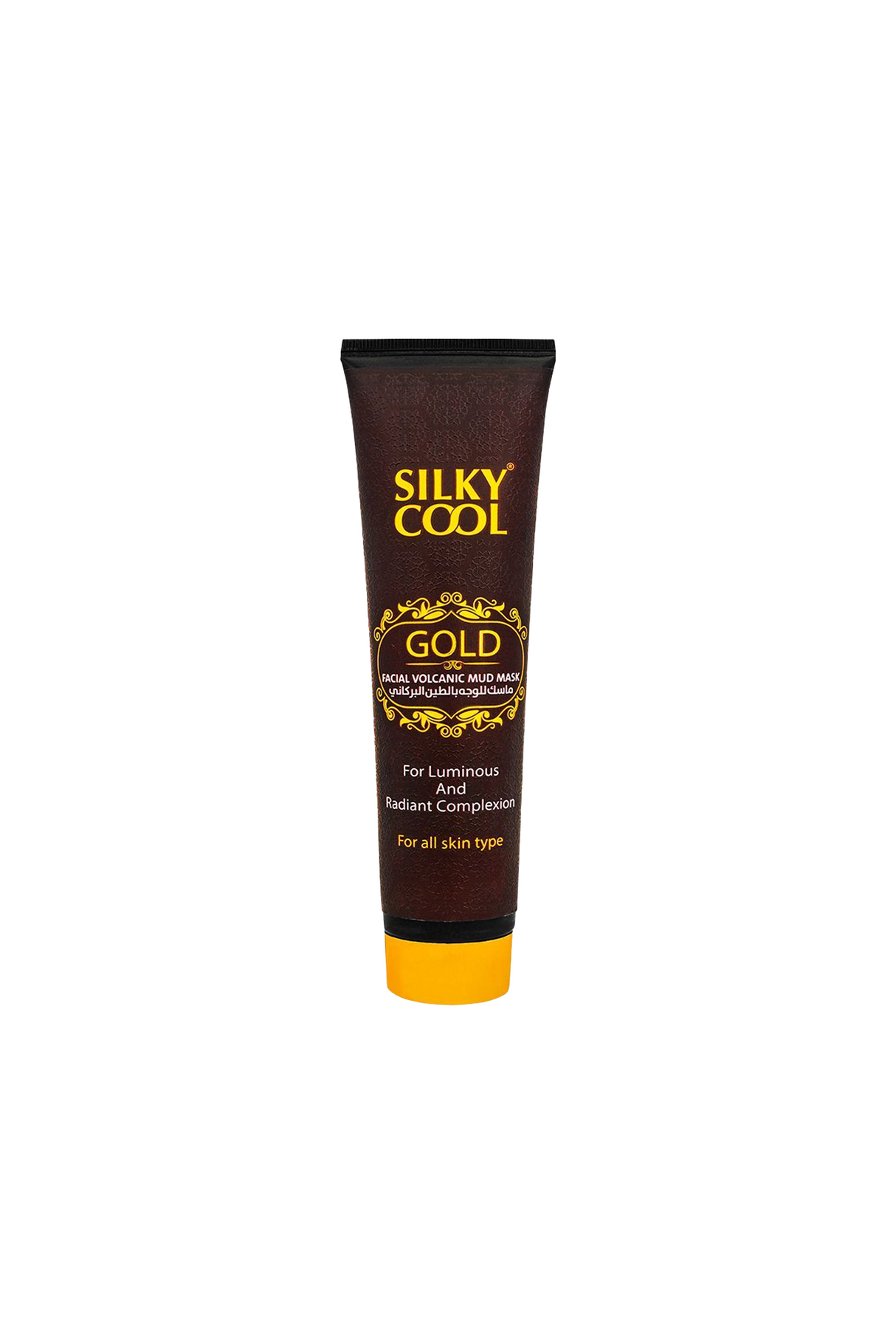 silky cool facial mud mask gold tube 140ml