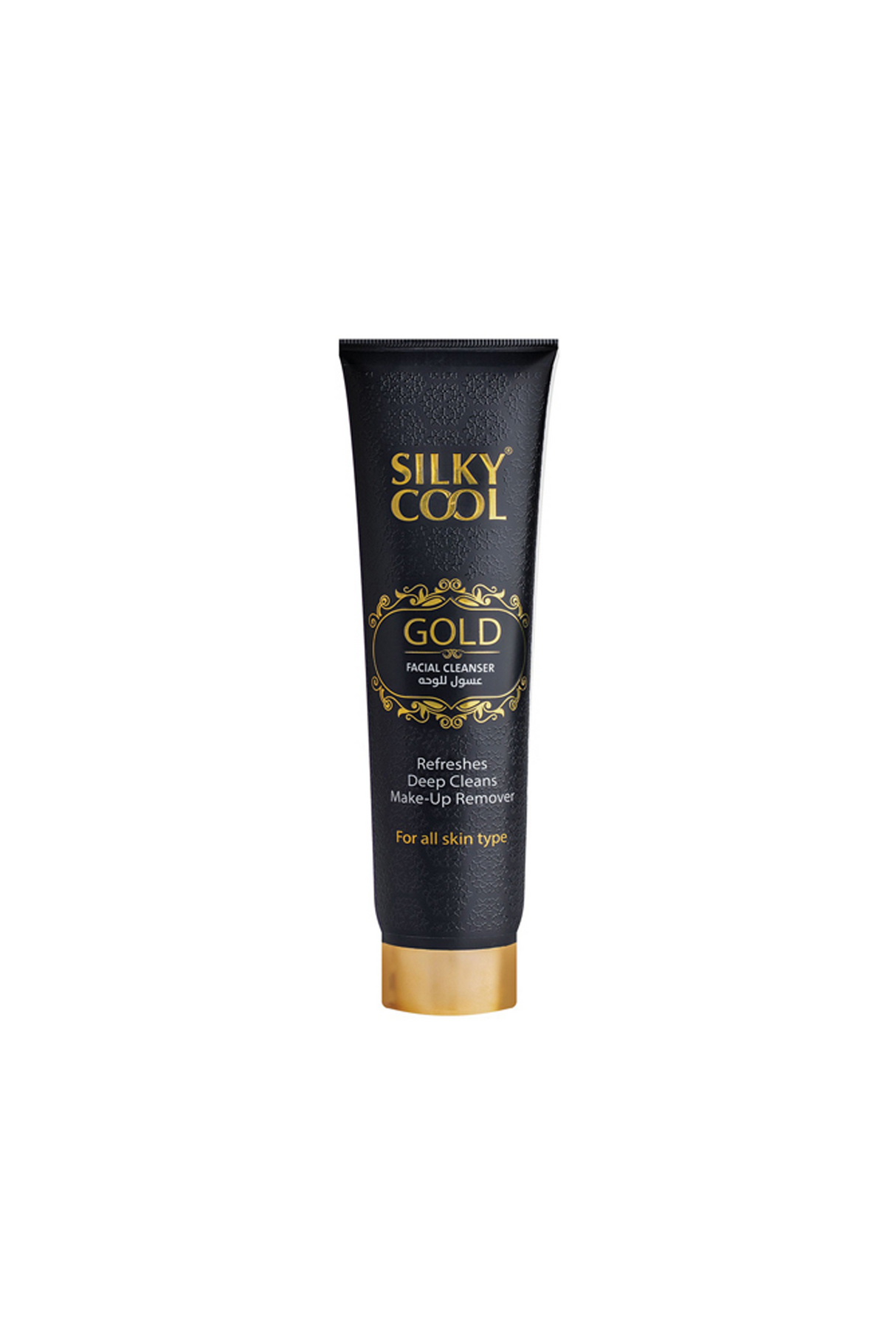 silky cool facial cleanser gold tube 140ml