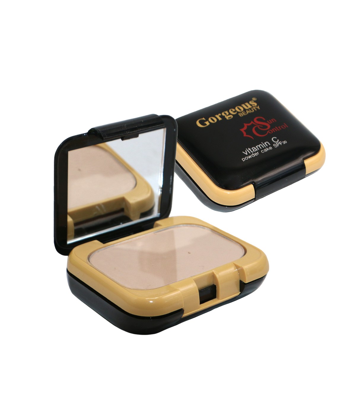 gorgeous beauty vitamin c powder cake ivory beige