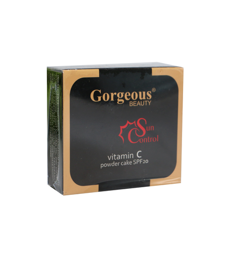 gorgeous beauty vitamin c powder cake ivory beige