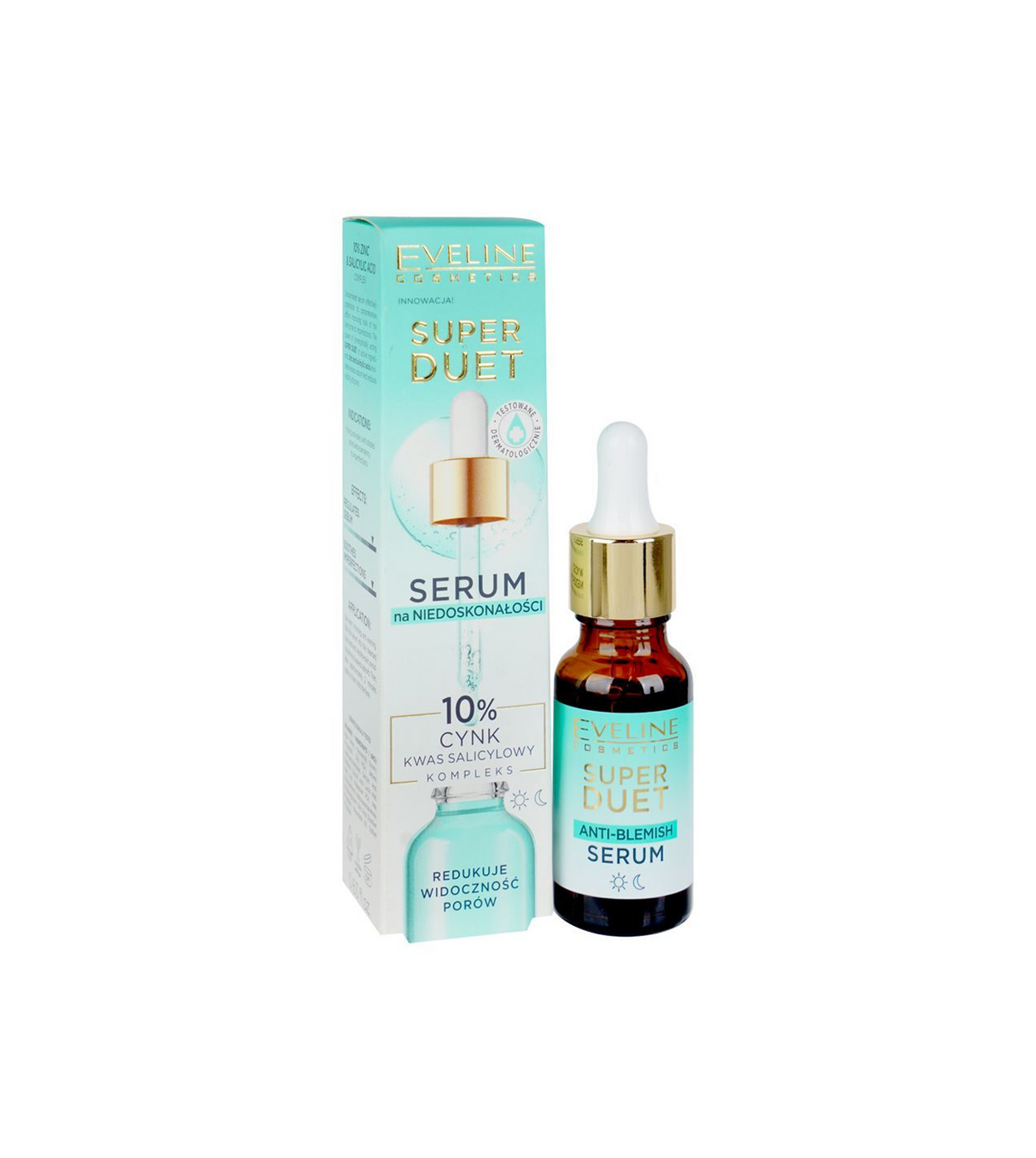 eveline zinc & salicylic acid serum super duet 10%