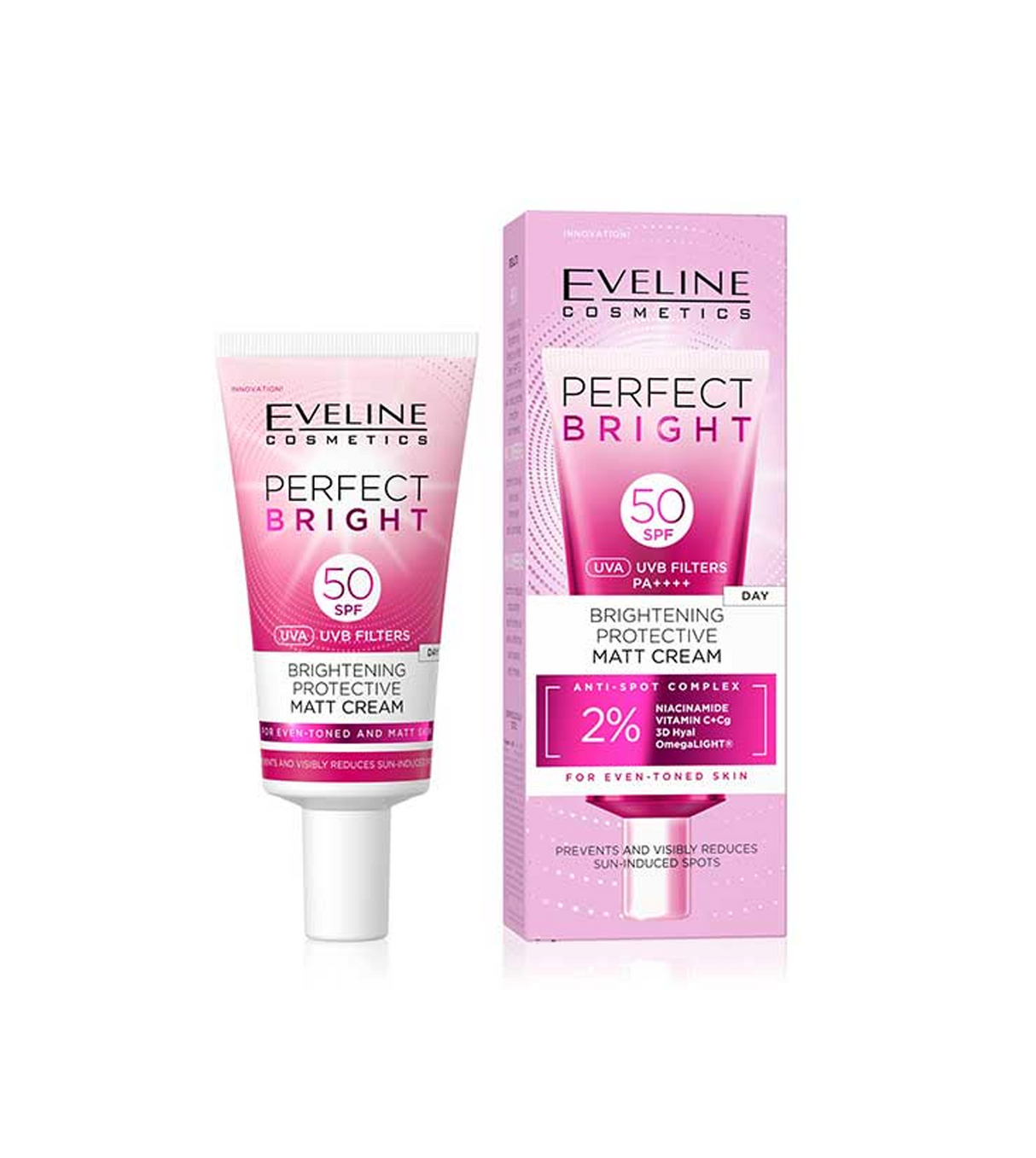 eveline perfect brightening sun block spf 50 30ml